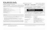 ELEKTRONISCHE REGELUNGEN GMBH Telefax 0 62 05 / … · Indikator-LEDs für Melderelais 1-4 BSA-3000 LED leuchtet, wenn der BSA das S3000-Netz bedient LCD-Display für Parameter und