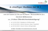 6-streifiger Ausbau der A 1 - strassen.nrw.de · 1 | Frühe Öffentlichkeitsbeteiligung | April 2018 vom AK Kamen (o.) bis zur AS Hamm - Bockum/Werne (m.) Herzlich Willkommen zur