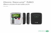 Doro Secure 580 · z. B. wenn sich das Telefon in einer Handtasche befindet. Auch bei eingeschalteter Tastensperre können Sie eingehende Anrufe an- nehmen, wenn Sie dazu die Taste