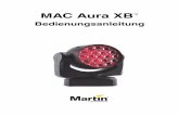 MAC Aura XBTM - Martin - Professional Lighting Abmessungen Alle Massangaben in Millimeter 138 116° 116° 222 140 390 360 332 249 71 270° 270° 302 Min. c/c 330 ©2011-2014 Martin