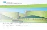 Rohstoffquelle Biomasse – Stand und Perspektiven · die teils deutlich über denen der petrobasierten Produkt-Linien liegen (Bio-PE ist zum Beispiel ca. 20 bis 30 Prozent teurer