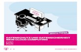 Datenschutz unD Datensicherheit beim clouD computingtelekom.rabnews.de/ausgaben/140117_NL_Mittelstand/WhitePaper...4 5 einleitung Cloud Computing hat 20.12 den Hype-Status abgelegt