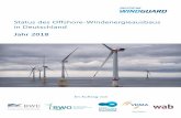 Status des Offshore-Windenergieausbaus in Deutschland · Status des Offshore-Windenergieausbaus in Deutschland – Jahr 2018 Hinweise Die Daten wurden mittels einer Abfrage bei Branchenakteuren