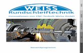 21 G WU CNC Innovationen von CNC-Technik Weiss GmbH W11 · das klassische Einstech-/Längsschleifen ohne CNC Programm ist weiterhin möglich „Schleifen wie an der konventionellen