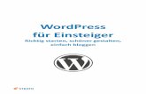 WordPress für Einsteiger - strato.de · 5 Einleitung Liebe loggerin, lieber logger, herzlichen Glückwunsch! Du hast Dich dafür entschieden, mit WordPress ein log zu erstel-len.