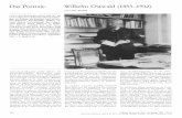 Das Portrait: Wilhelm Ostwald (1853-1932) - uni-ulm.de · Hauptsatzes der Thermodynamik durch R. Wilhelm Ostwald (1 853-1932) von Lothar Dunsch Clausius und W. Thomson (1850/51) und