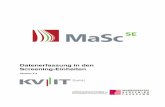 Datenerfassung in den Screening-Einheiten · PDF fileDieses Handbuch führt Sie in die Benutzung des Programms MaSc-Screening-Einheit (MaSc SE) ein, welches Sie bei der Datenerfassung
