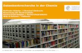 Datenbankrecherche in der Chemie - ulb.tu-darmstadt.de · Web of Science / Volltexte. 13. Oktober 2015 | TU Darmstadt | Universitäts- und Landesbibliothek | Dr. Felix Geisler | 2