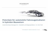 Potentiale für automobile Fahrzeugstrukturen in hybriden ... · Dr. Armin Plath | Konzernforschung Volkswagen AG Wissenschaftstag 2014 – Potentiale der Hybridbauweisen | 02.10.2014