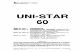 4451 98 D - graupner.de · UNI-STAR 60 2 Vorwort Der Rumpfbausatz UNI-STAR 60 ergänzt die UNI-EXPERT-Mechanik bzw. UNI-Mechanik 2000 zu einem formschönen Modell in offener Bauweise,