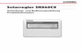 Solarregler SR868C8 Ökotec 25 - strebel.at · Press the control unit on the hanging plate 2.3 Preparing before wire connection Please switch-off the power net before opening the