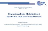 Emissionsfreie Mobilität mit Batterien und Brennstoffzellen · Katalysator . Membran - 23 - • Erfüllen Kundenanforderungen: Reichweite (> 500 km) - schnelles Tanken (< 3