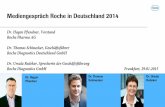 Mediengespräch Roche in Deutschland 2014 · Innovatives Portfolio bringt Marktführung Nr. 1 in Gesamtmarkt, Klinikmarkt & Onkologie * Quelle: Rx Marktanteil YTD 11/2014 IMS PharmaScope