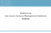 PORTA - uni-trier.de · Stand: November 2007 Warum wird PORTA eingeführt? Dringlichkeit Keine funktionale Weiterentwicklung der aktuell eingesetzten Software Mittel- bis …