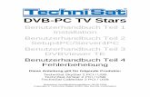 DVB-PC TV Stars - produktinfo.conrad.com · TechniSat DVB-PC TV Stars - Benutzerhandbuch Teil 4: Fehlerbehebung Kapitel 1: Einführung - 2 - Zusammenfassung Dieser vierte Teil des