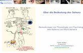 Über die Bedeutung des Sehens - ukaachen.de · Antransport – geometrische Optik. Auge und Netzhaut. Die Zellen der menschlichen Netzhaut. Außensegmente und Rhodopsin. Der Primärprozess.