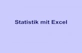 Statistik mit Excel - uni-goettingen.de · Überblick 1.Zusammenhänge in Vierfelder-tabellen mit Excel, Phi 2.Zusammenhänge in Mehrfelder-tabellen mit Excel, Cramers‘ V 3.Chiquadrat-
