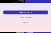 Fakult at Grundlagen - Hochschule Esslingenmohr/mathematik/me1/vektor_handout.pdf · Grunds atzliches Produkte Anwendungen in der Geometrie Vektorbegri Algebraisierung der Vektorrechnung