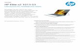 HP Elite x2 1013 G3 - digitales-lernen.de · Das 4G LTE Modul der Gigabit-Klasse ist optional und muss im Werk konfiguriert werden. Die vollständige Nutzung der Funktionalität dieses