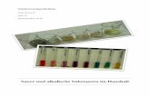 Tabea Bönisch SoSe 16 Klassenstufen 9 & 10 · Vergleich zur Farborgel mit Haushaltschemikalien kann eine Farborgel analog auch mit Chemi- kalien aus dem Labor aufgestellt werden.