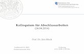 Kolloquium für Abschlussarbeiten - Uni Trier: Willkommen · Kolloquium für Abschlussarbeiten 33 • The impact factor is a measure of the frequency with which the "average article"