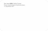 Der neue OPEL Zafira Tourer - opel- .bestellbar ab Dezember 2011) D9Y 790,â€“ 663,87 790,â€“ 663,87