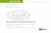 MODULHANDBUCH - WiSo-Fakultät · Setzt sich eine Modul- abschlussprüfung aus mehreren Prüfungselementen zusammen, wird die Modulnote gemäß den in der Prüfungsordnung ausgewiesenen