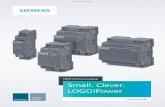 Small. Clever. LOGO!Power - support.industry.siemens.com · 3 LOGO!Power – Alle Anschlüsse, Funktionen und Möglichkeiten auf einen Blick Eingang AC 85 V … 264 V DC 110 V …