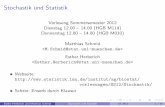 Stochastik und Statistik - biostat.userweb.mwn.debiostat.userweb.mwn.de/vorlesungen/SS12/Stochastik/Stochastik_fuer_In... · Stochastik und Statistik Vorlesung Sommersemester 2012