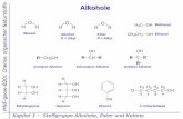 Alkohole e - geochemie.ifg.uni-kiel.de · die Hydroxylfunktion am C-Atom 10 oder 13 positioiniert ist. Mittelkettige Alkohole mit 16 und 18 C-Atomen sind in Algen und Mikroben ubiquitär.