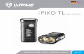 1500 lm PIKO TL Max / MiniMax - lupine.de · Deutsch 14 Piko TL Piko TL 15 7 Zubehör 7 Durch unsere Filter kann die Lampe an spezielle Einsatzgebiete angepasst werden. Der Diffusor