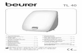 BEURER GmbH - produktinfo.conrad.com · Setzten Sie sich so nah als möglich an die Lampe, zwischen 20 cm und 40 cm. Sie können während der Anwendung Ihren gewohnten Bedürfnissen