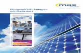 Photovoltaik - Anlagen mit Mehrwert¼re-MaxSolar.pdf · anlagen und PV-Carports. Solar Engineering Im Fokus der MaxSolar GmbH steht die Ingenieursarbeit. Die individuelle Planung