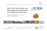 Das LIAG als Partner im Internationalen Netzwerk von EERA ... · • Joint Programme on Geothermal Energy(JPGE) EERA Ziele • Beschleunigung der Entwicklung neuer Technologien •