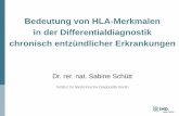 Bedeutung von HLA-Merkmalen in der Differentialdiagnostik ... · PDF fileBedeutung von HLA-Merkmalen in der Differentialdiagnostik chronisch entzündlicher Erkrankungen Dr. rer. nat.