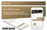 Die SOLIT App · 10. Bleiben Sie jederzeit über Edelmetall-, Finanz-, Markt- und exklusive SOLIT-News informiert und wählen Sie aus, welche Informationen Sie in Ihrem News-Feed