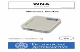 Wireless Router - 2beSMART · leistung nicht ein, sondern erweitern Ihre Rechte als Konsument. 1. Die Firma Technische Alternative elektronische Steuerungsgerätegesellschaft m. b.