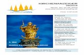 KIRCHENANZEIGER - erzbistum-muenchen.de · - 2 - Kurzübersicht für 29.04.2019 bis 12.05.2019 . Details finden Sie in der ausführlichen Gottesdienstordnung . Tag AM HST RAK STEK