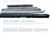 Waffenkoffer-TesT Die Koffer-Knacker - frankonia.de · sekoffer mit einem roten „Security-Label“ versieht, damit es nicht zu zeitraubenden Nachkontrollen kommt, durch die Sie
