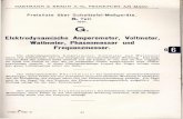 1921. G. - Sammlung historische Messtechnik, Berlin · I 105. — I 135.-Die Strommeßbereiche können für kurze Zeit bis etwa 30% überlastet werden. ...