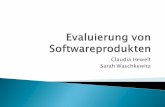 Claudia Hewelt Sarah Waschkewitz - InformationssystemeWaschkewitz... · Cognitive Walkthrough ... Alternative: Pluralistic Walkthrough. 1. Input definieren typische Benutzergruppe