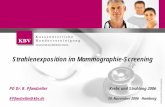 Strahlenexposition im Mammographie- .Strahlenexposition im Mammographie-Screening Pfandzelter 14