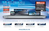 Der Scharfmacher - HUMAX-Germany · SAT>IP Server zur Verteilung des TV-Signals im Heimnetzwerk HD+ ExtraScreen für Streaming von TV-Sendern in HD-Qualität auf mobile Endgeräte