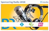 Sponsoring Radio 2018 · Vorwort 3 | Stand: September 2018 Sehr geehrte Geschäftspartner, 6,10 Millionen Menschen bundesweit hören lt. ma 2018 Audio II werktäglich mindes-