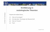 Einführung in soziologische Theorien · [Lehrstuhl für Soziologie] Sasa Bosancic, M.A. Definitionen (1) • „Soziologie ist die Wissenschaft vom Sozialen, d.h. den verschiedenen