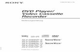 DVD Player/ Video Cassette Recorder - Sony DE · PDF fileVIDEO CASSETTE RECORDER MODEL NO. SLV-DXXXX ~AC 220–240V 50Hz 20W Regionalcode Fortsetzung. 8 Hinweise zu Discs Hinweis zu