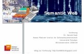Semantic Web - hpi.de · PDF fileMittelalterliche Scholastik • Thomas v. Aquin, Anselm v. Canterbury, William v. Ockham (12.-14. Jhdt.) • Universalienproblem: „Kann Universalien