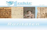 Raritäten - landesarchiv.hessen.de · 4 archivnachrichten 14/2 · 2014 Raritäten Rarität im Stadtarchiv: Die Butzbacher Bürgermeister- rechnungen ab dem Jahre 1371/72 Bereits