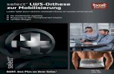 LWS-Orthese zur Mobilisierung - bort.com · the healing process especially during activity. If instructed to wear the support at night, you must take precautions to avoid impairment
