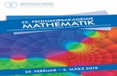 25. FrühjahrsakadeMie MatheMatikweberu/fa/2018/fa25.pdf · vom frischgebackenen Diplom-Mathema-tiker als einem in der Praxis wenig brauch-baren Theoretiker trifft sicherlich nicht